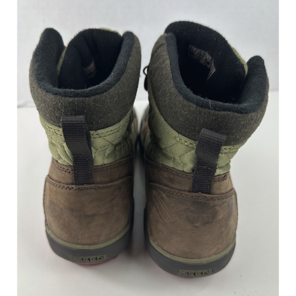 Keen Elsa Boot II Quilted Brown Green Red Lace Waterproof Bootie Women's 9.5 - Picture 11 of 13